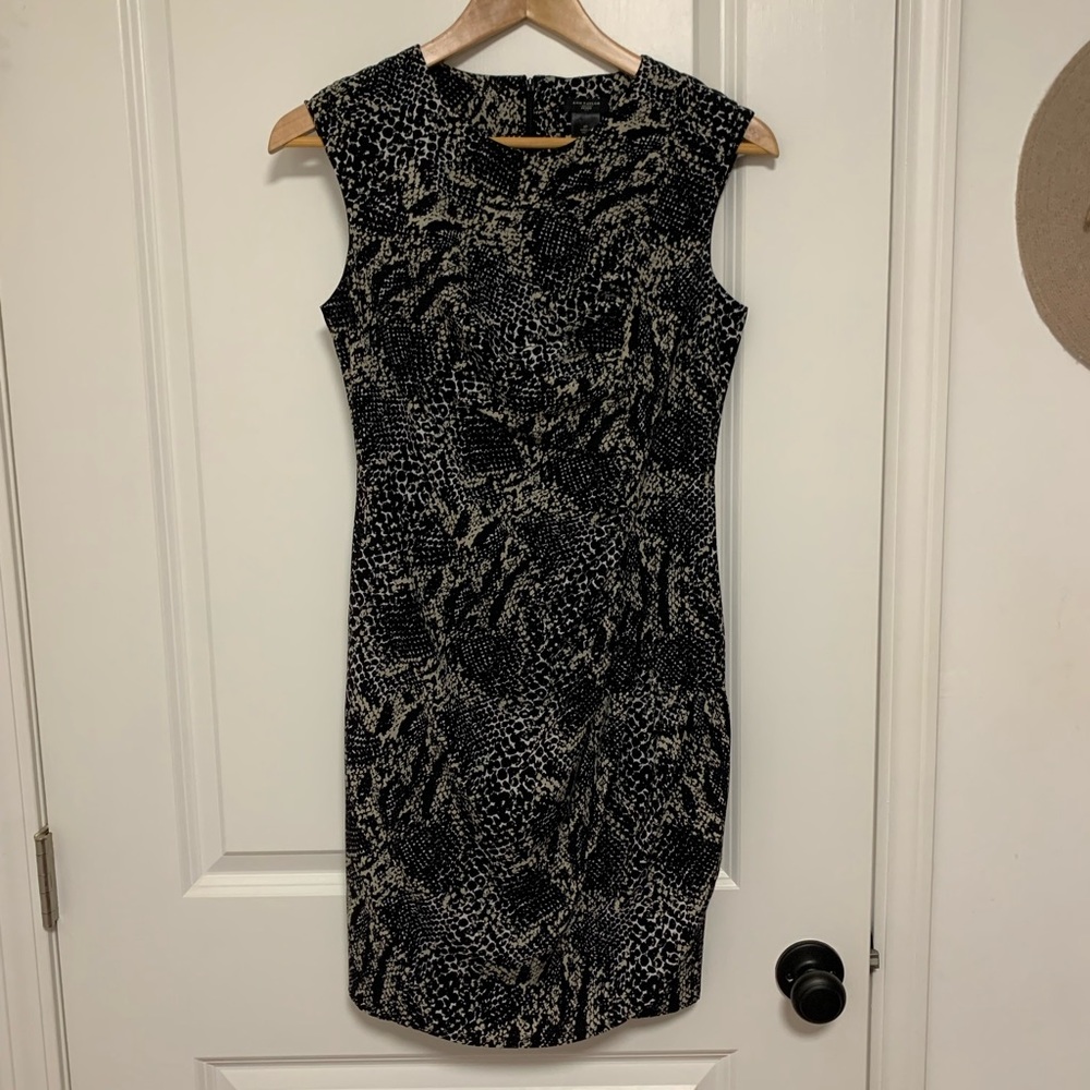 Ann Taylor // snakeskin dress